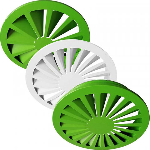 Круглый диффузор с вихревой панелью 1ДКЗ